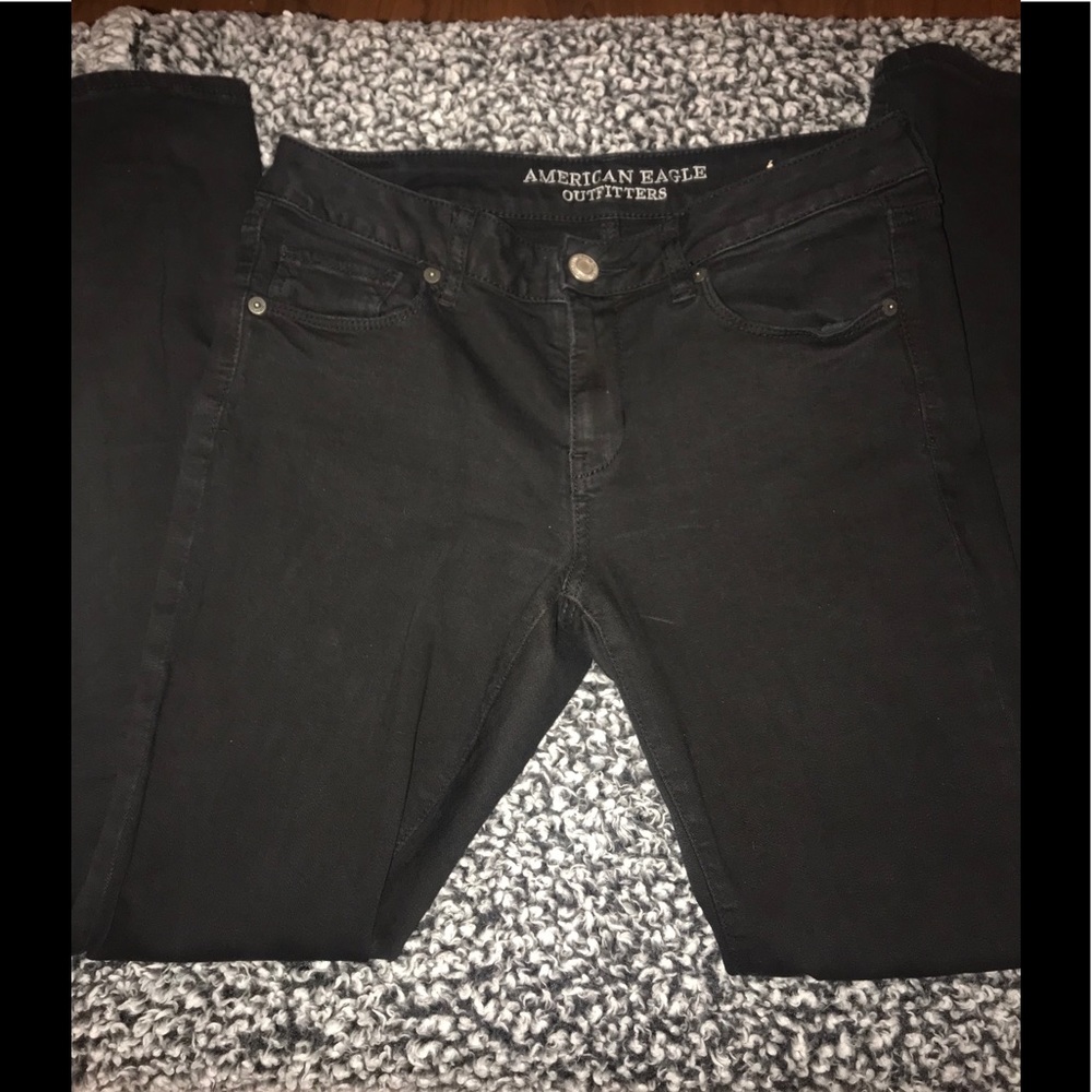 Black American Eagle Skinny Jeans